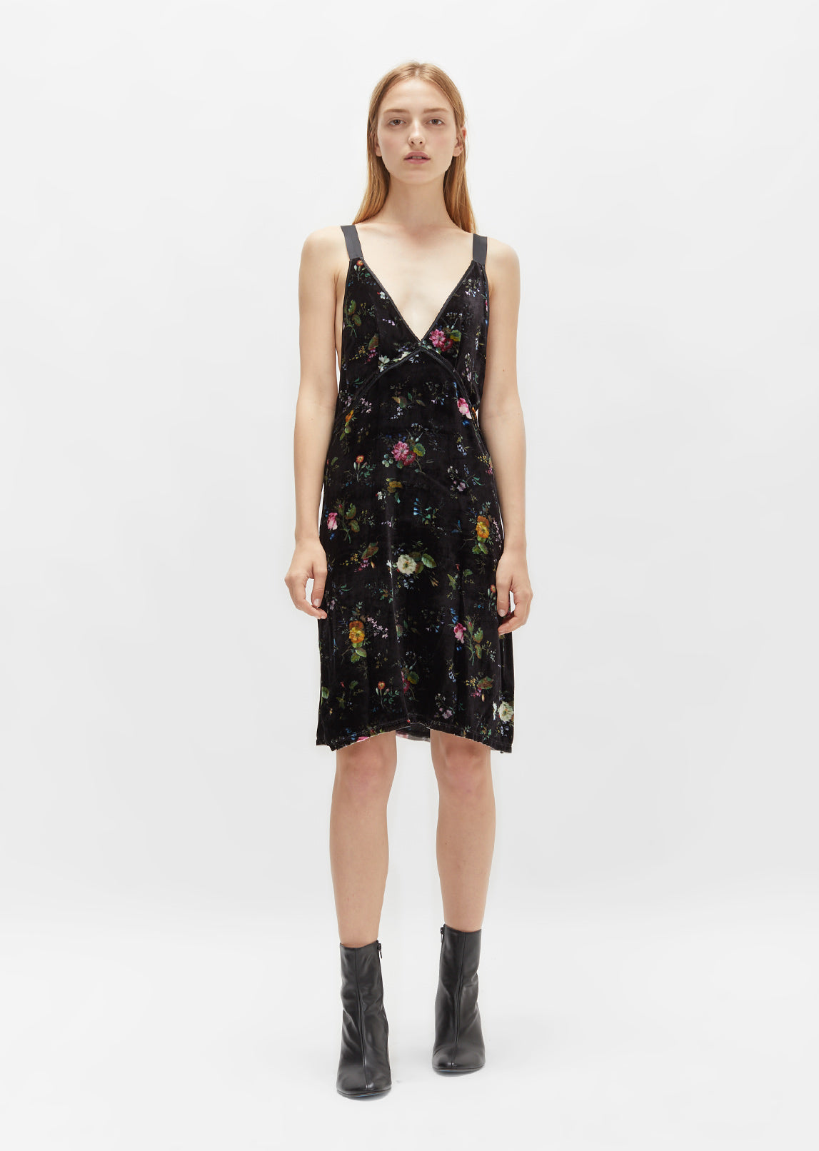Velvet Floral Slip Dress by R13- La Garonne Velvet Floral Slip Dress by R13- La Garonne