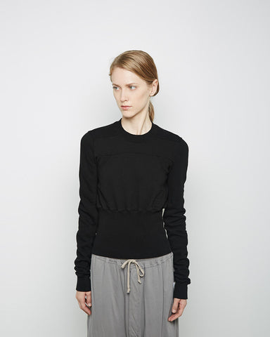 Cropped Geometric Sweat Top