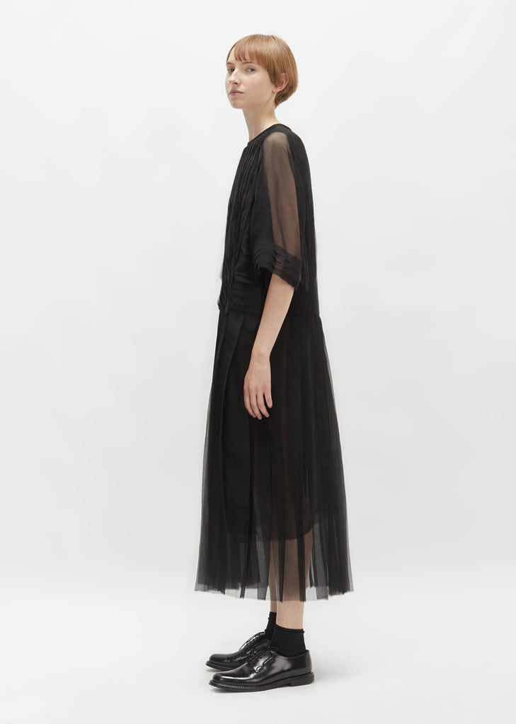 Sheer Silk Chiffon Dress