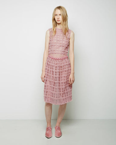 Wool Embroidered Bauble Belt Dress