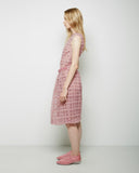 Wool Embroidered Bauble Belt Dress