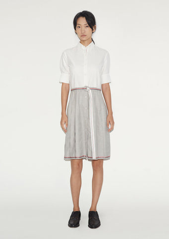 Pleated Shirtdress