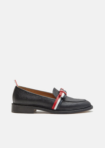 Leather Bow Loafer
