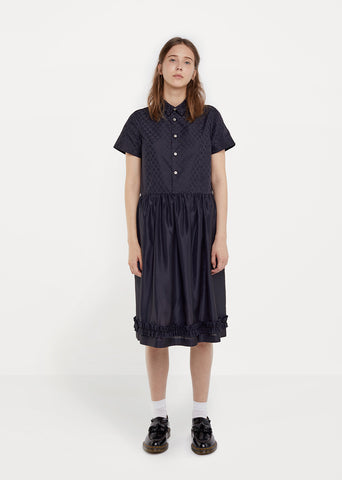 Flower Printed Jacquard Dress