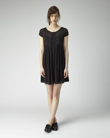 Shirred T-Shirt Dress