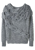 Exaggerated Cable Sweater