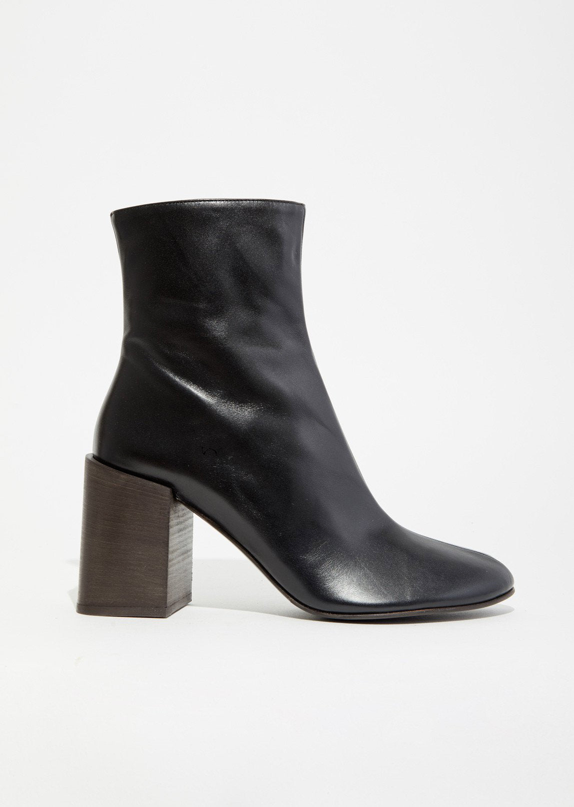 Acne Studios Square-toe Leather Ankle Boots in Black for Men