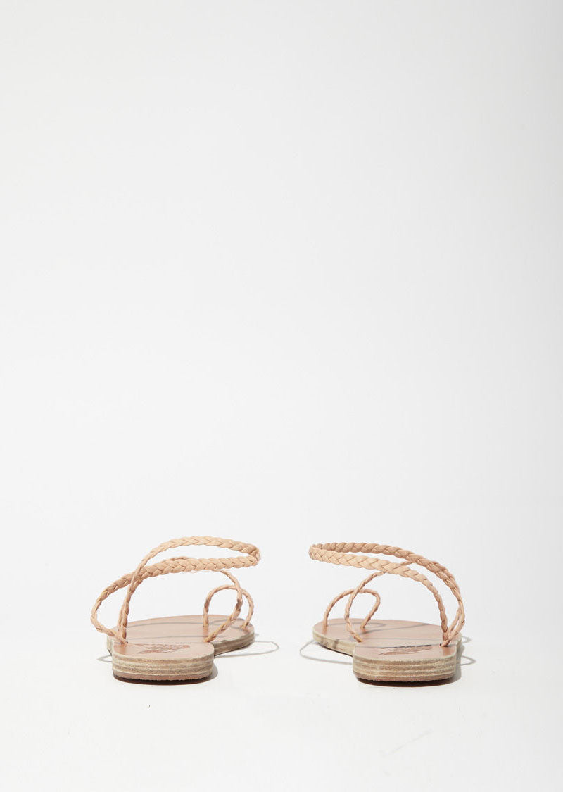Ancient Greek Sandals Eleftheria Ankle Strap Sandals Braided Light Denim  Size 38 | eBay