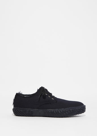 Padded Wool Gabardine Sneakers