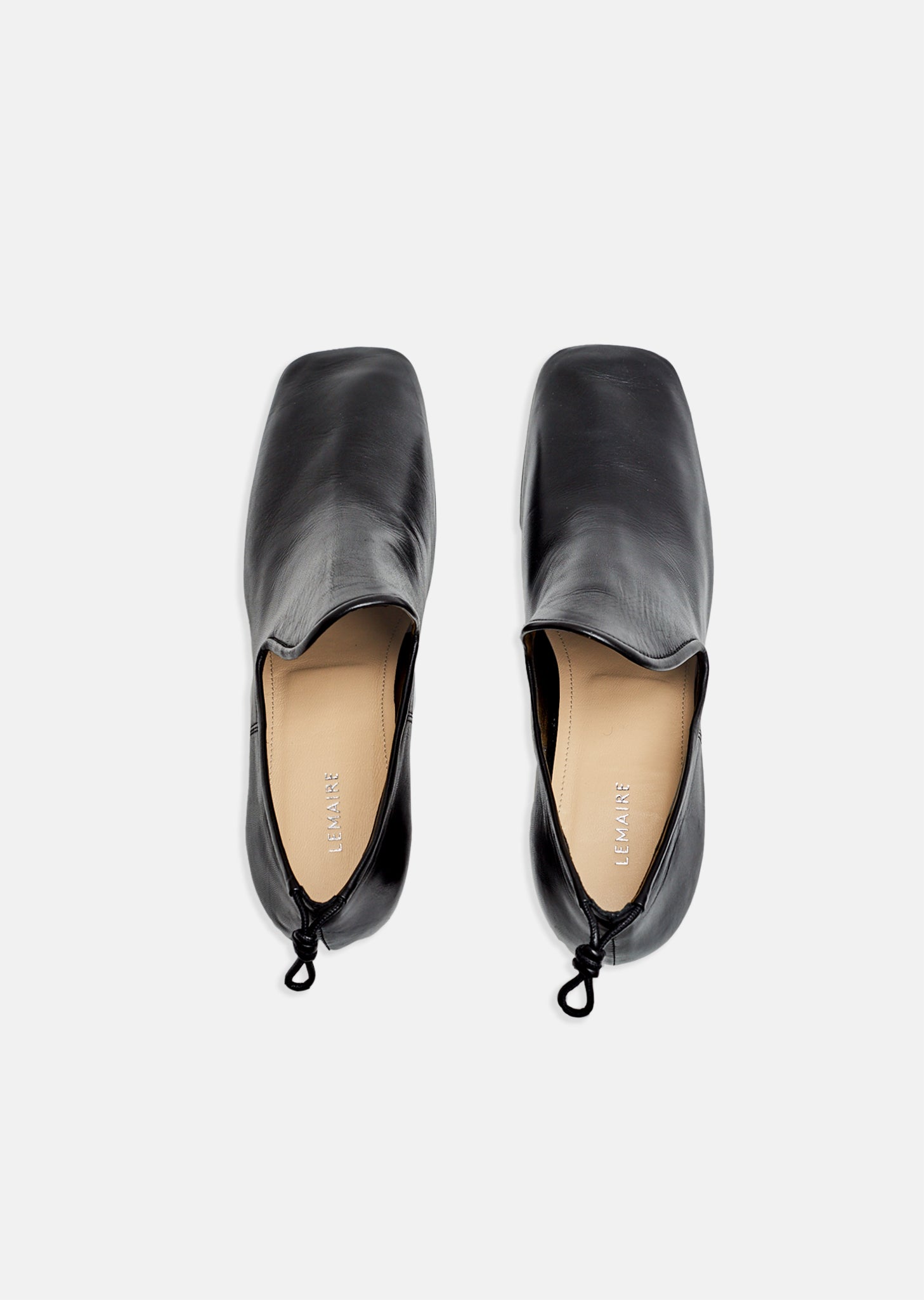 Soft Leather Heeled Loafers by Lemaire- La Garçonne