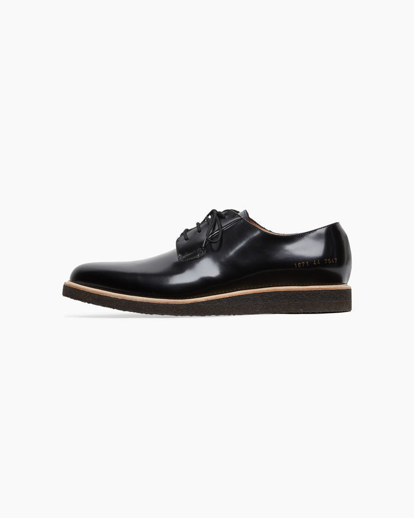 Glossed Derby Shoe