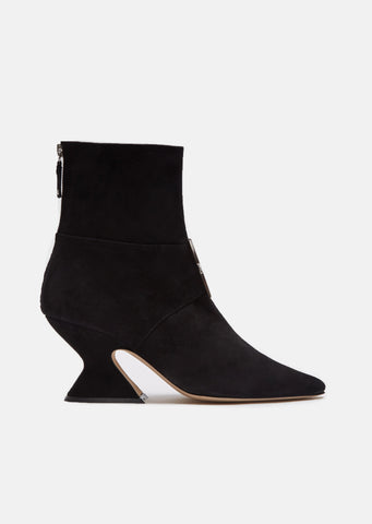 Radio II Black Suede Ankle Boots