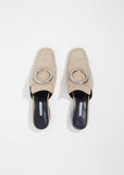 Petrol Suede Slip On Loafers
