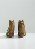 Dacken Studded Suede Western Boots