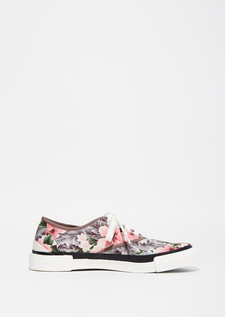 Floral Print Lace Up Sneaker