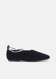 Velvet Flats with Removable Anklet