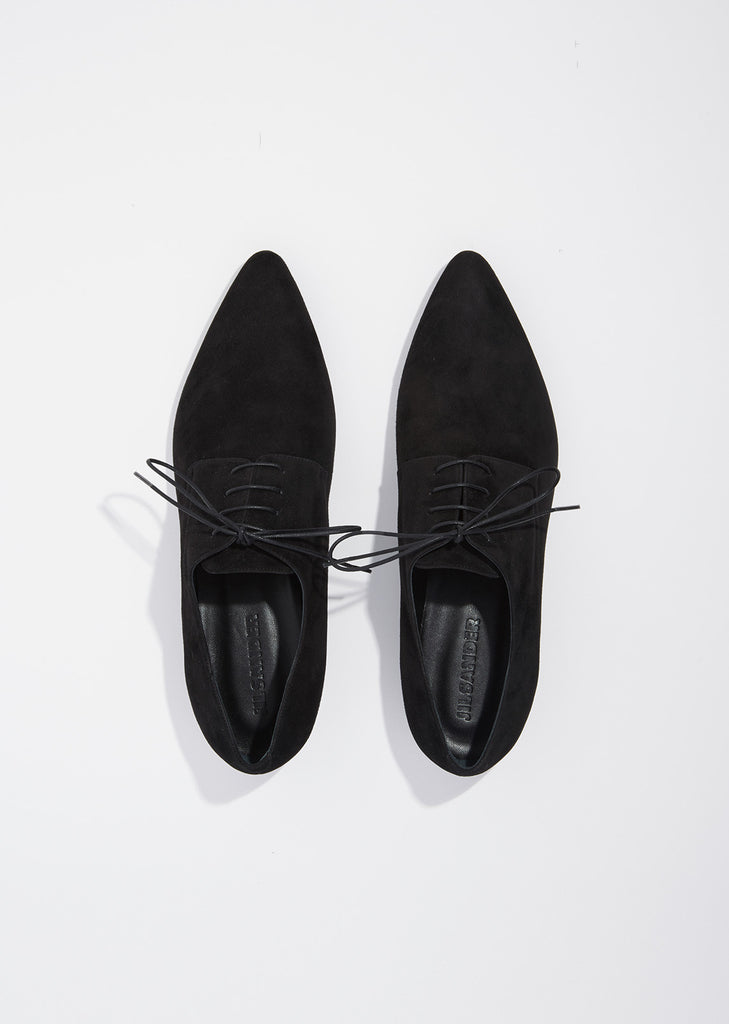 Suede Pointy Toe Oxfords