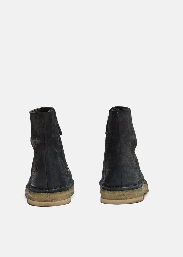 Contrast Stitching Suede Boots