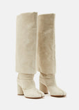 Suede Tall Tabi Boots