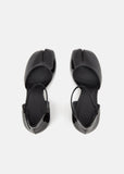 Patent Leather Tabi Sandals