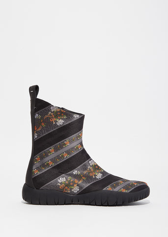 Floral Print Tabi Boots