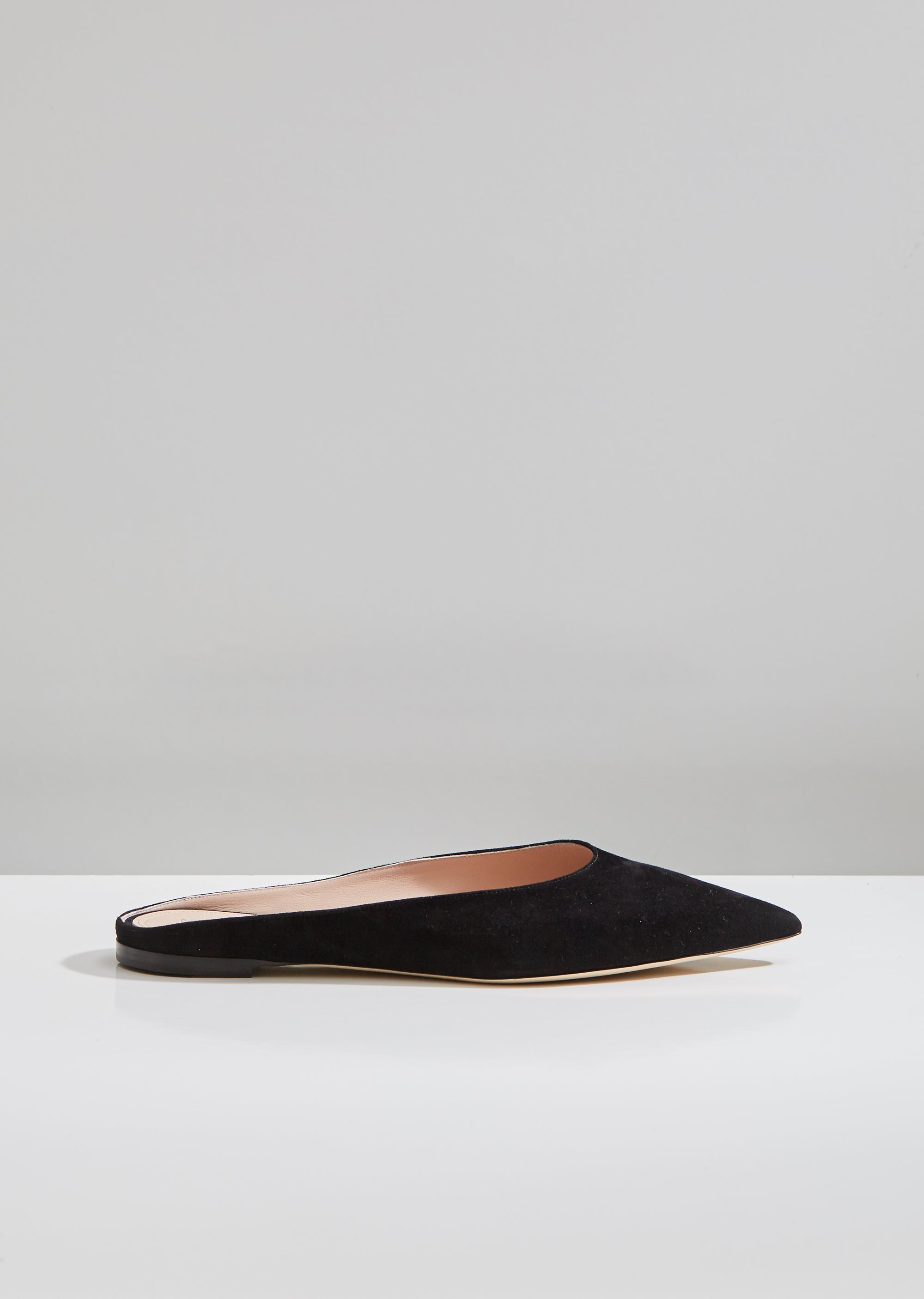 Suede Pointed Toe Mules – La Garçonne