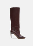 Tall Heeled Leather Boots