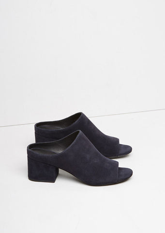 Suede Cube Mule