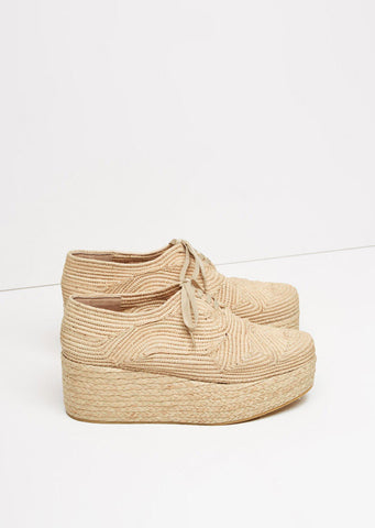 Pinto Raffia Platform Oxford