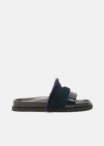 Lamb Fur Slides