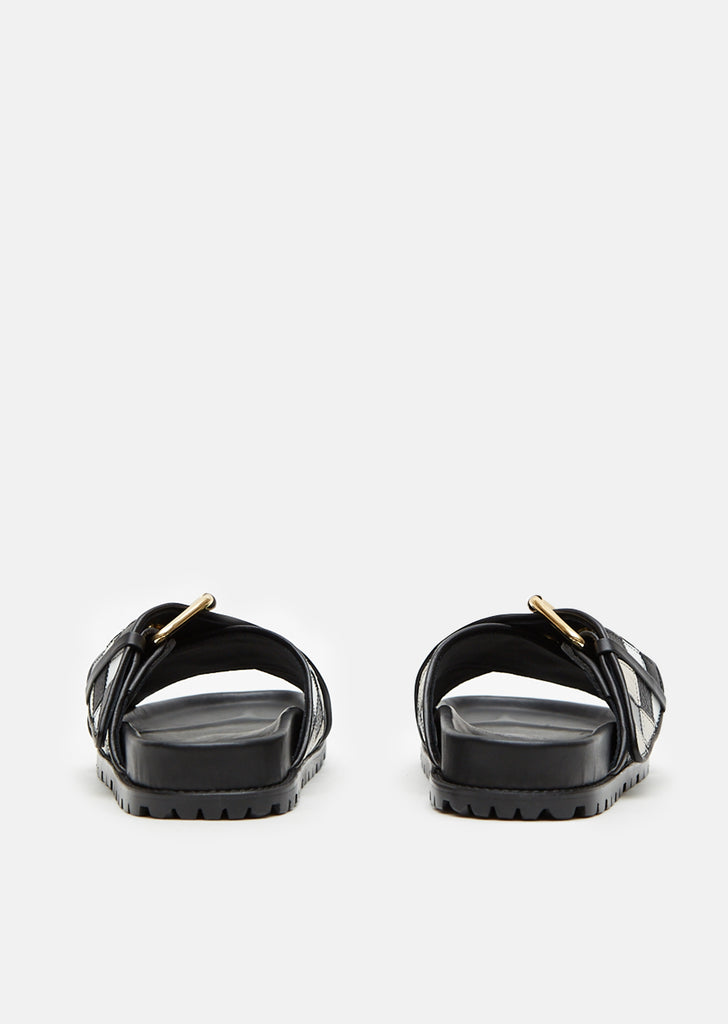 Leather Patch Work Sandal