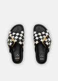 Leather Patch Work Sandal