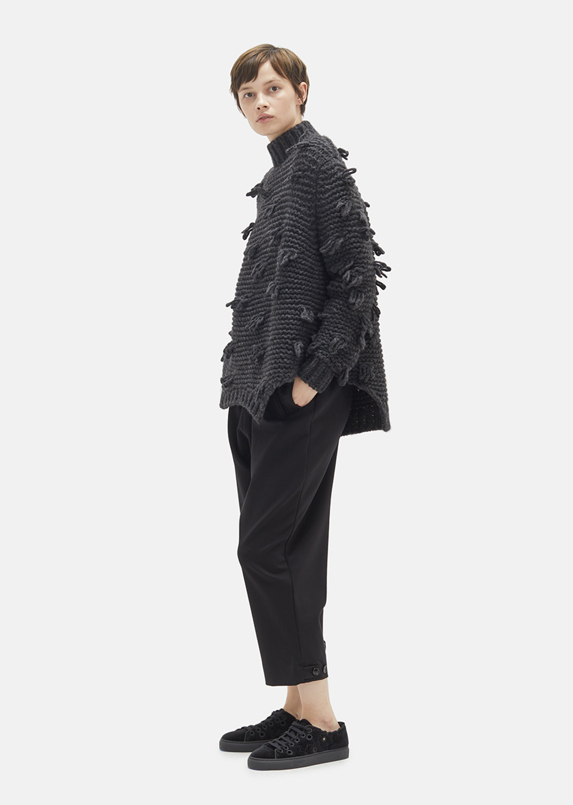 Padded Velvet Flower Trainer by Simone Rocha- La Garçonne
