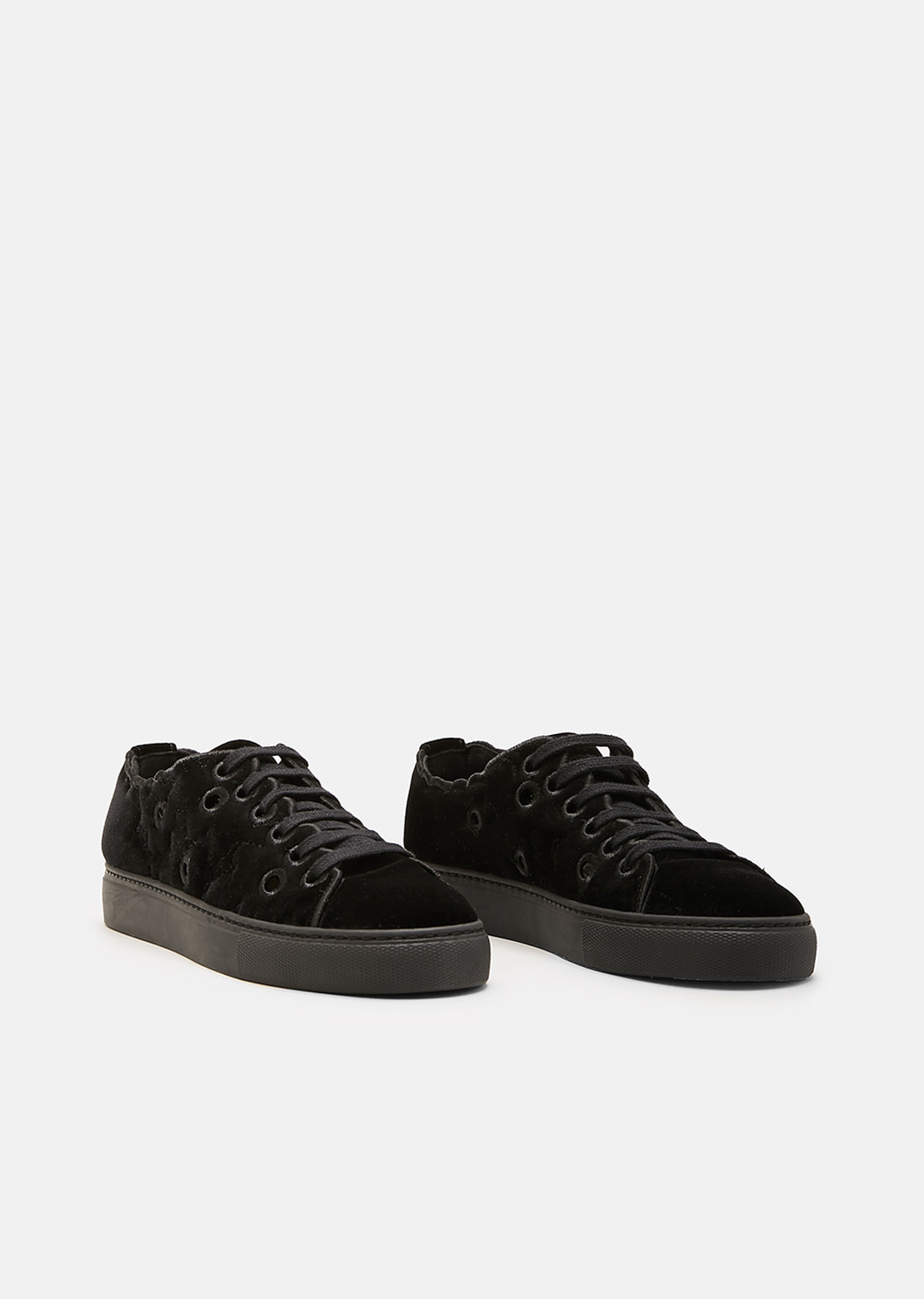 Padded Velvet Flower Trainer by Simone Rocha- La Garçonne