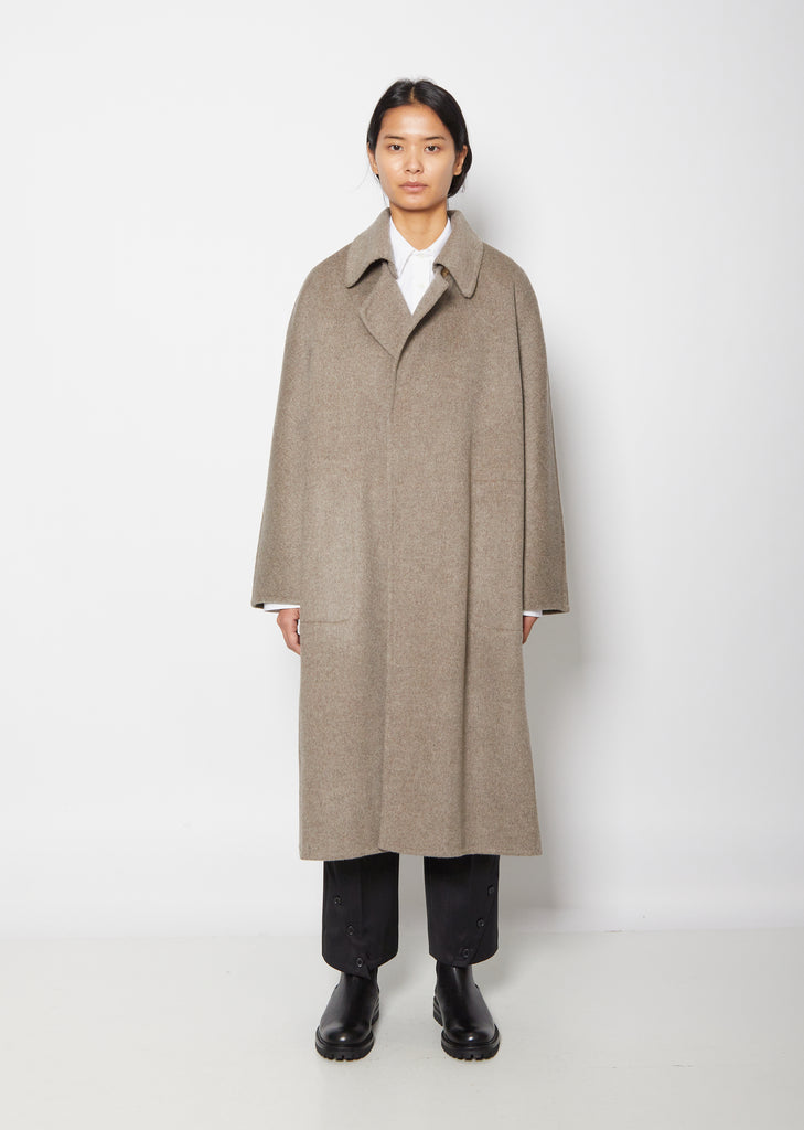 Double-Face Yak Coat — Grey