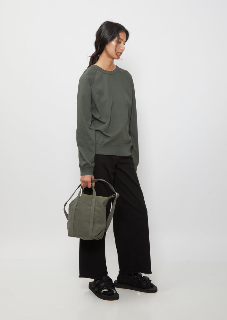 6 Pocket Tote With Strap — Olive