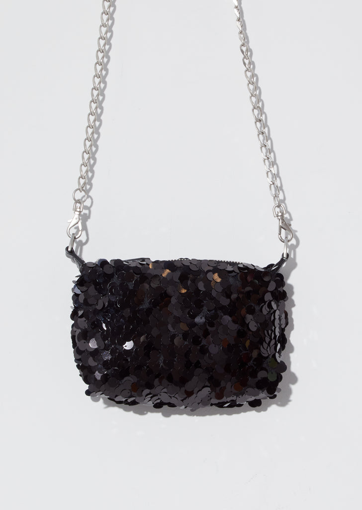 Sequin Bag — Black
