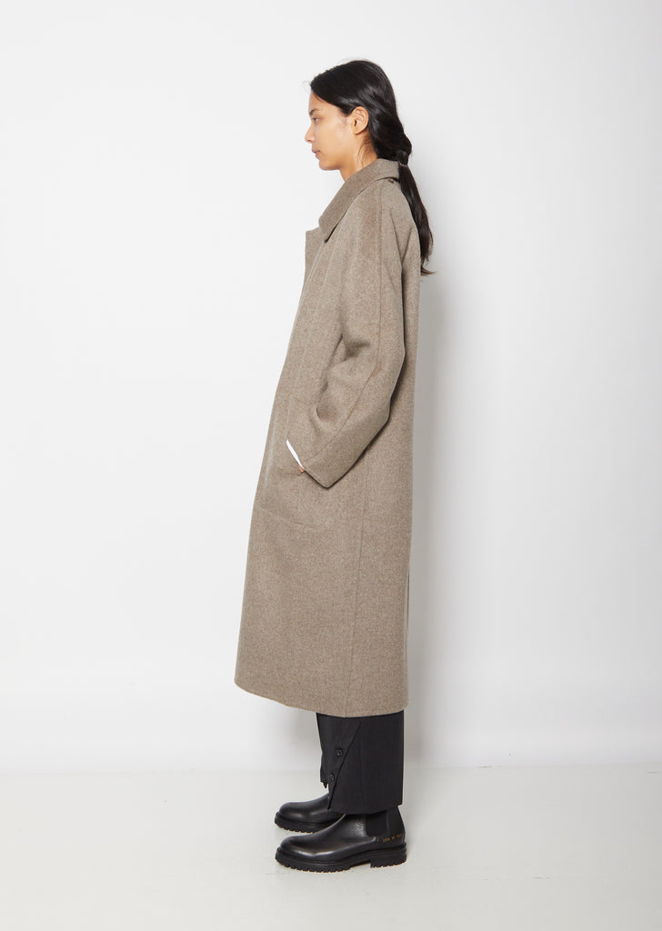 Double-Face Yak Coat — Grey