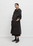 Velvet Hooded Coat