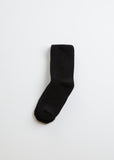 Buckle Over-Ankle Socks - Black