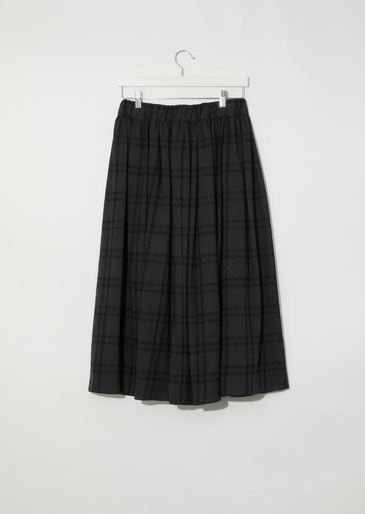 Wool Check Skirt