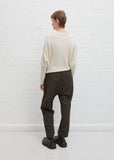 Linen & Wool Fab Pant — Kaki