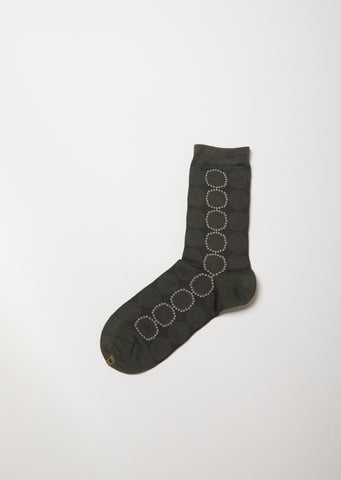 Tambourine Socks — Moss Green