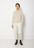 Ruby Boatneck Cashmere Sweater — Pebble/Putty
