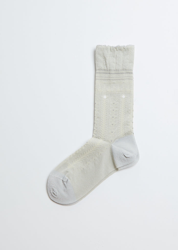 Hand-in-Hand Socks — Silver