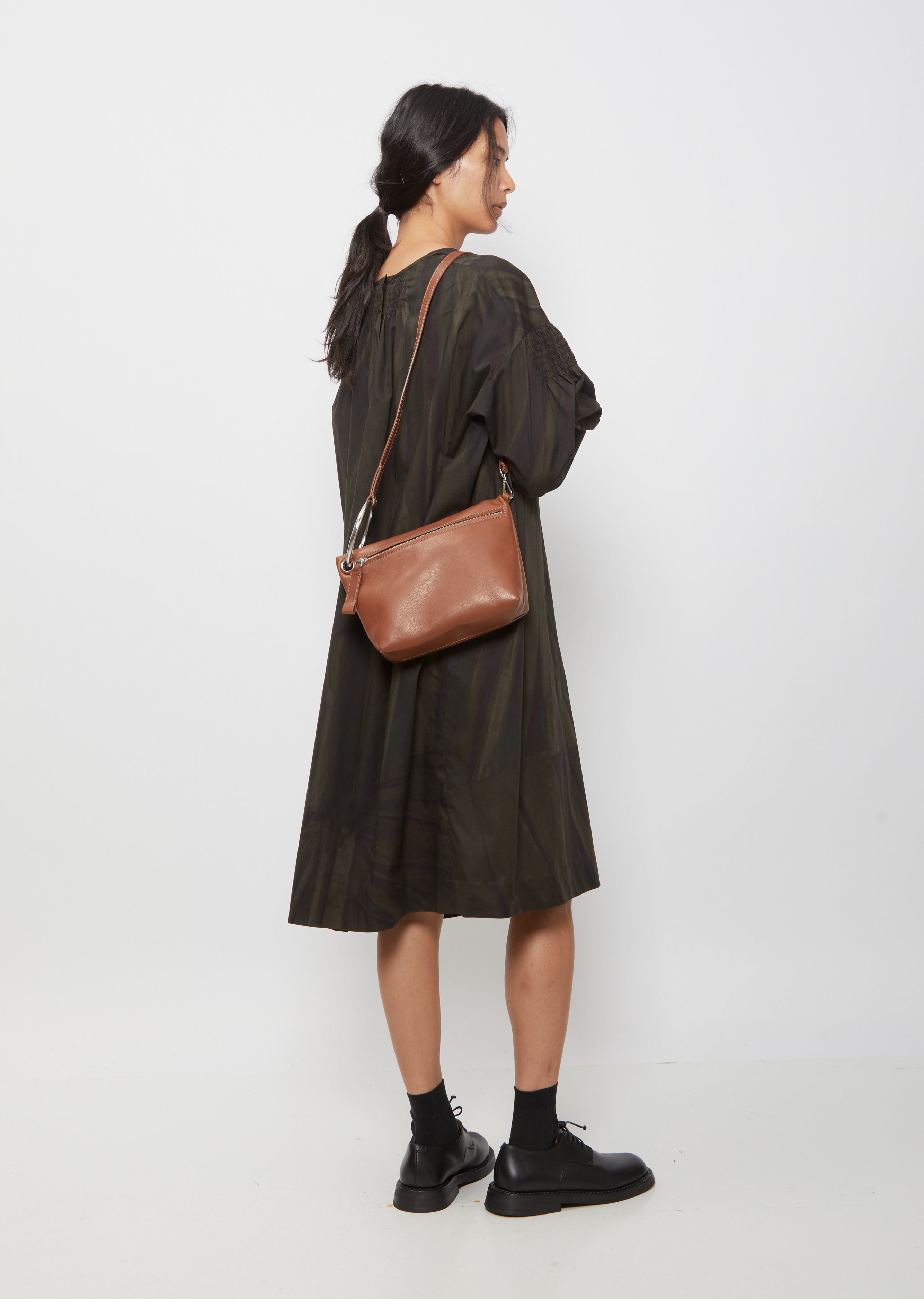 Patent Leather Tote Bag in Brown - Dries Van Noten