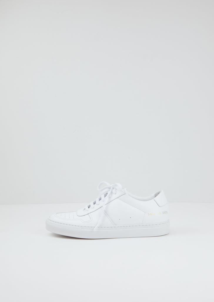 Bball Low Leather Sneakers — White