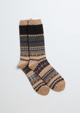 English Style Wool Socks — Beige