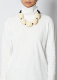 Vintage Beads Necklace — White and Black