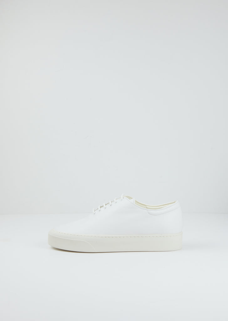 Marie H Leather Lace-Up — Snow
